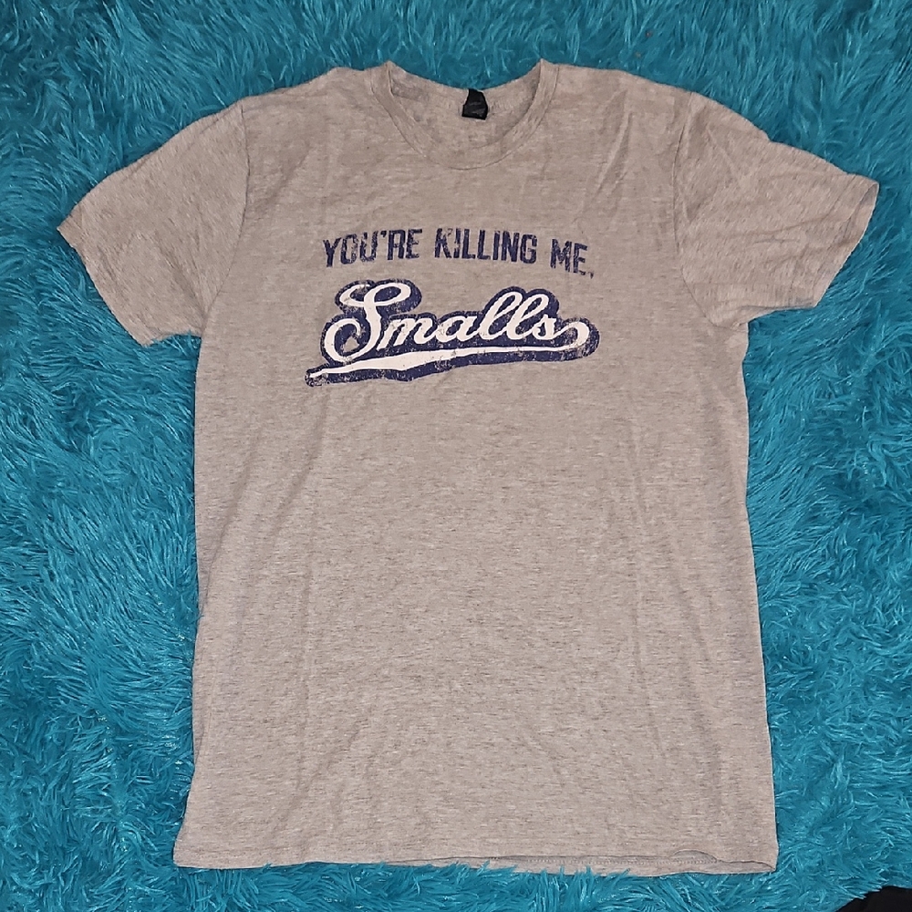 You're Killing Me Smalls Graphic Tee - Heather Gray with Navy Print